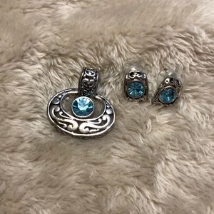 Pendant and earring set